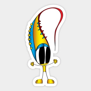 Funny Cartoon Character Sticker